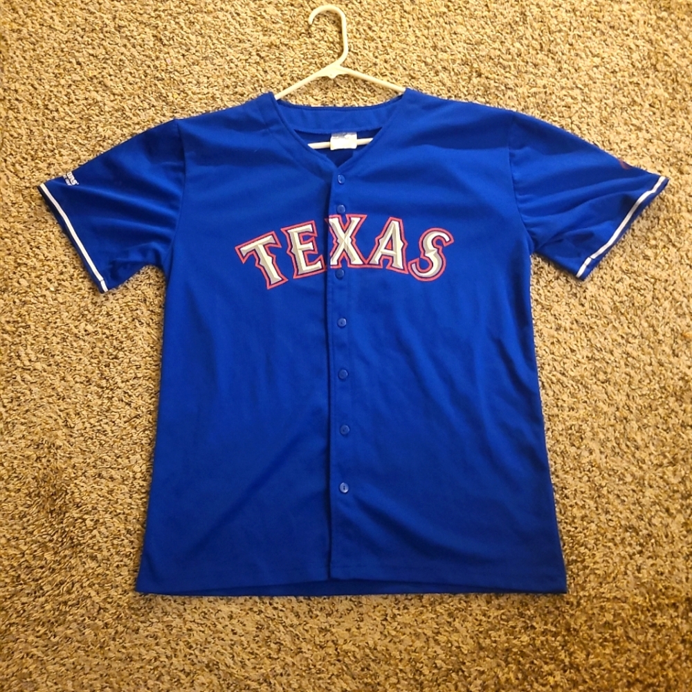 Texas Rangers MLB Josh Hamilton #32 Blue Jersey Youth Size 2XL